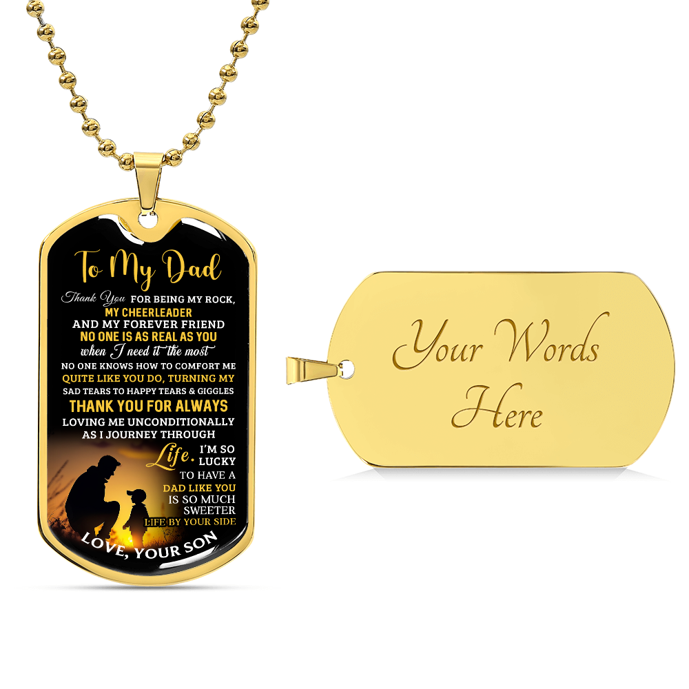 Father's Day Special Gift - Happy Father's Day - Dog Tag