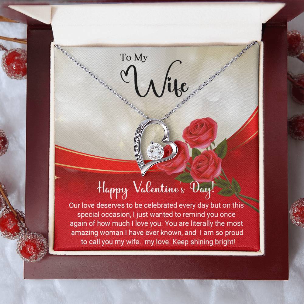 To My Wife - Valentines gift - Forever Love Necklace