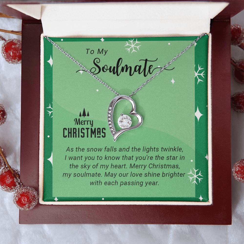 Soulmate - My Heart - Christmas gift - Forever Love Necklace