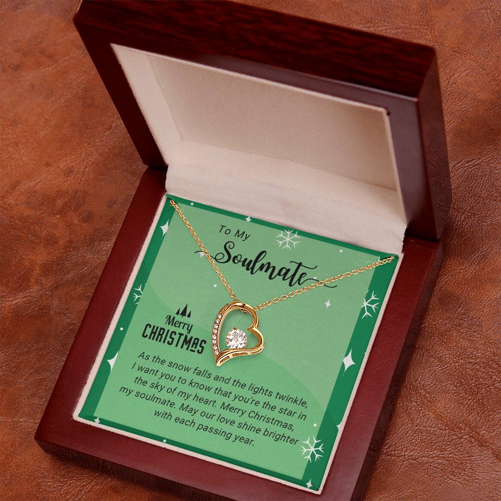 Soulmate - My Heart - Christmas gift - Forever Love Necklace