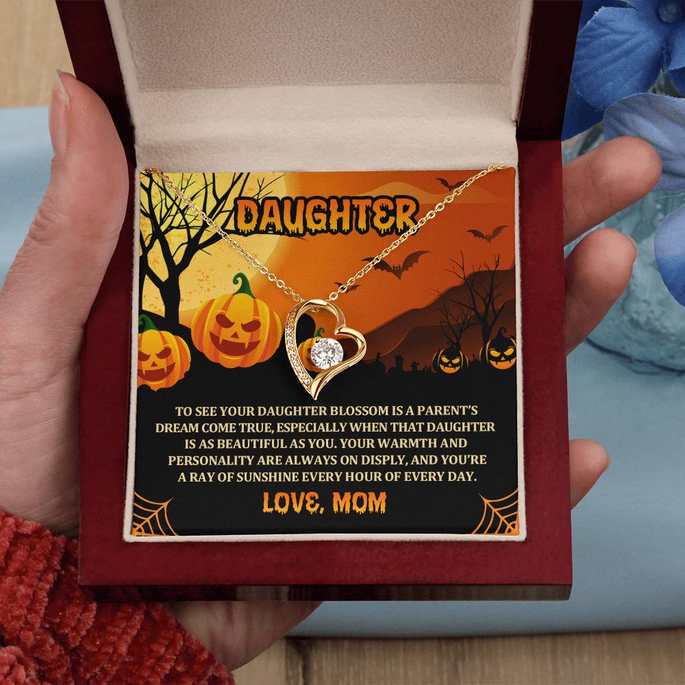 Daughter - Best Halloween Gift - Forever Love Necklace