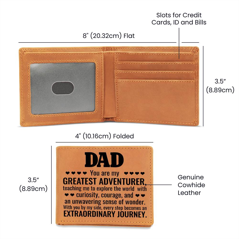 Father's Day Special Gift - Happy Father's Day -  Leather Wallet