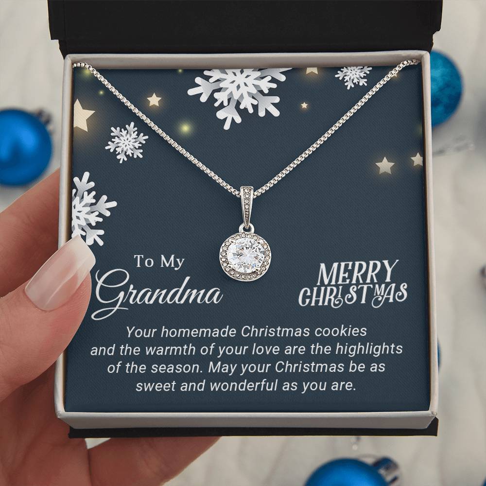 Grandma - Sweet and Wonderful - Christmas Gift - Eternal Hope Necklace