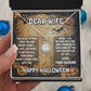 Dear Wife - Best Halloween Gift - Eternal Hope Necklace