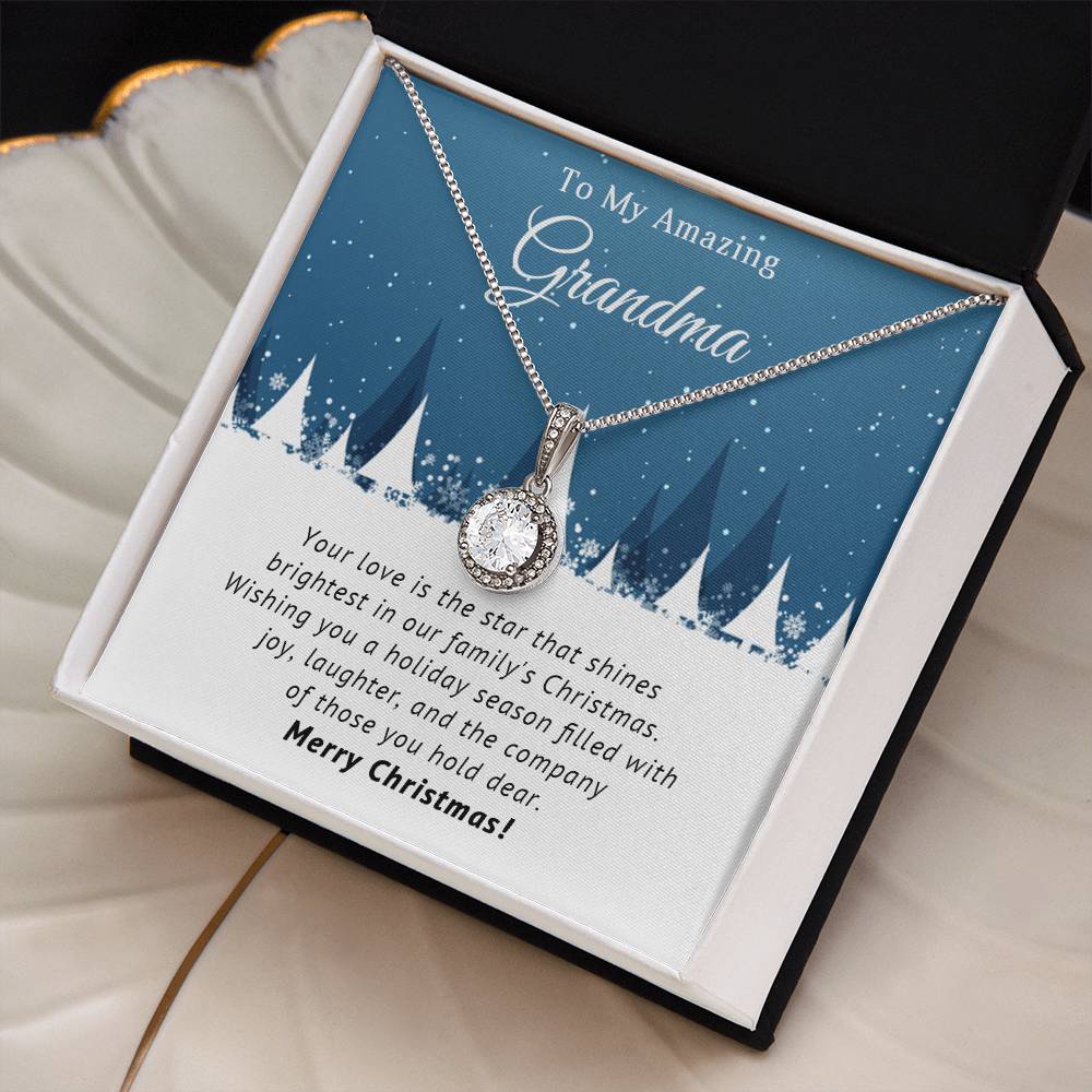 Grandma - Filled with Joy - Christmas Gift - Eternal Hope Necklace