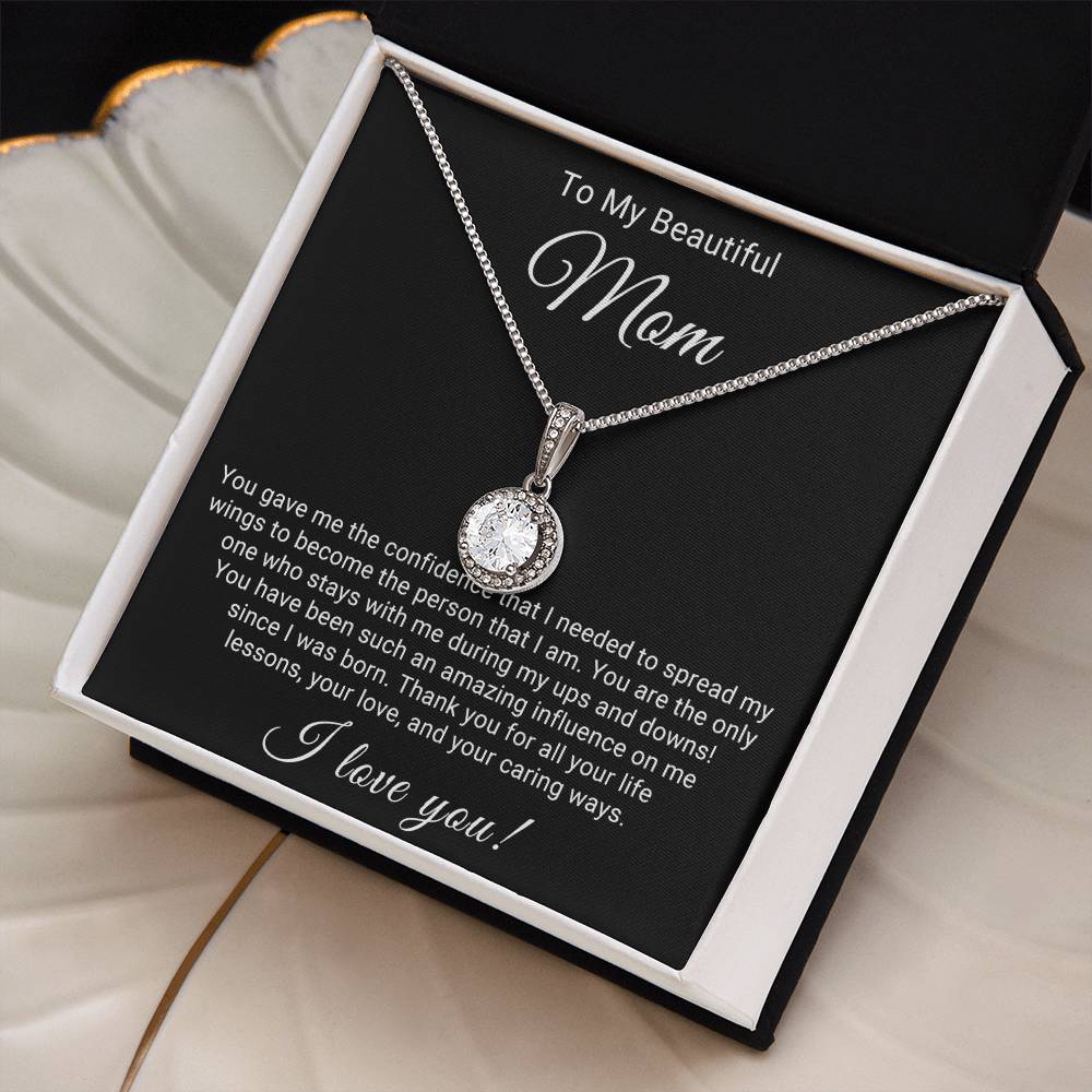 TO MY BEAUTIFUL MOM - HAPPY MOTHER'S DAY - ALLURING BEAUTY NECKLACE