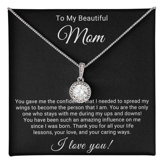 TO MY BEAUTIFUL MOM - HAPPY MOTHER'S DAY - ALLURING BEAUTY NECKLACE