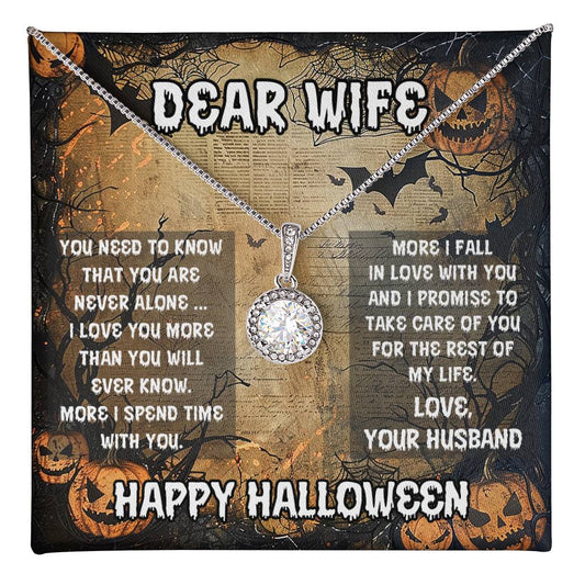 Dear Wife - Best Halloween Gift - Eternal Hope Necklace