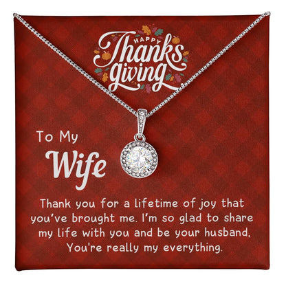 To My Wife - Perfect Thanksgiving Gift - Eternal Hope Necklace