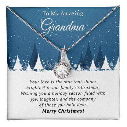 Grandma - Filled with Joy - Christmas Gift - Eternal Hope Necklace