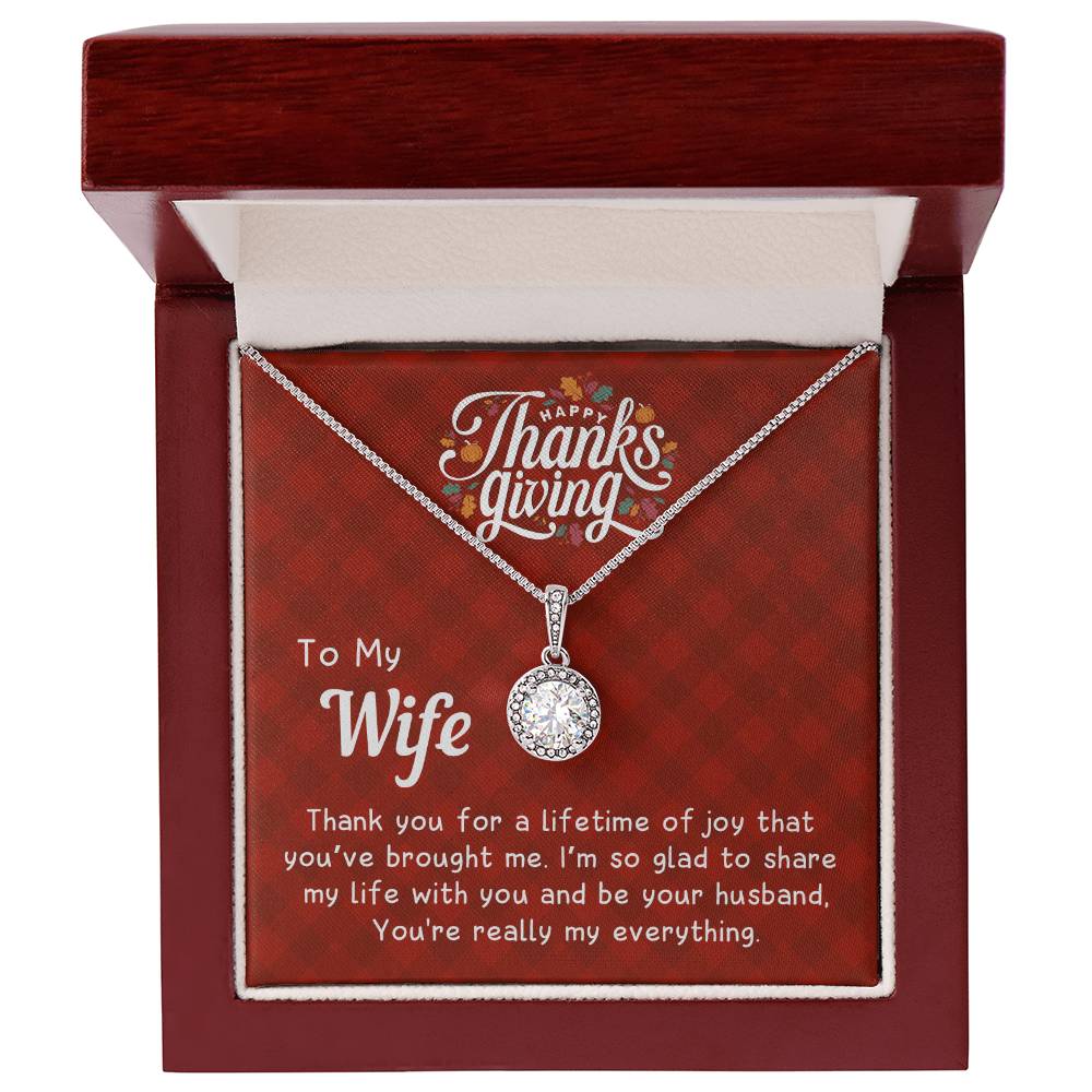 To My Wife - Perfect Thanksgiving Gift - Eternal Hope Necklace