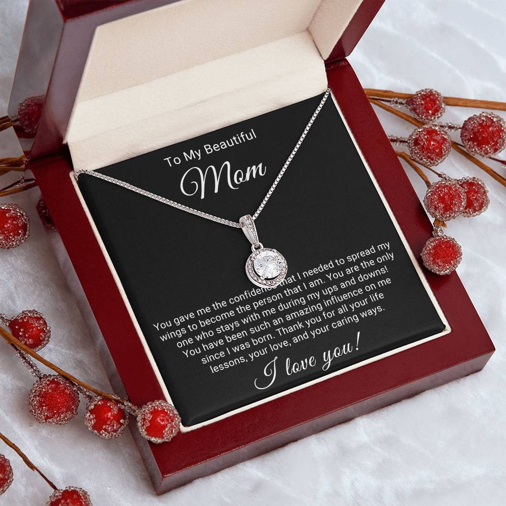 TO MY BEAUTIFUL MOM - HAPPY MOTHER'S DAY - ALLURING BEAUTY NECKLACE