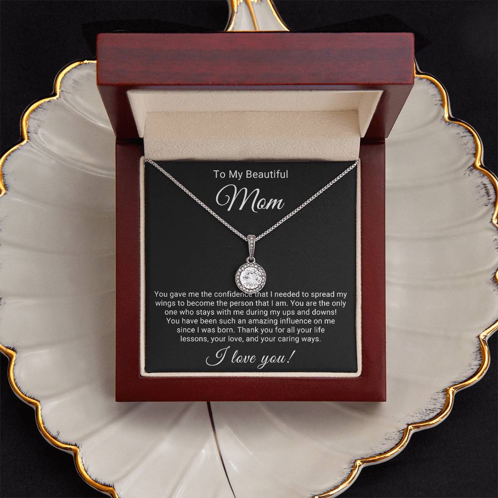 TO MY BEAUTIFUL MOM - HAPPY MOTHER'S DAY - ALLURING BEAUTY NECKLACE