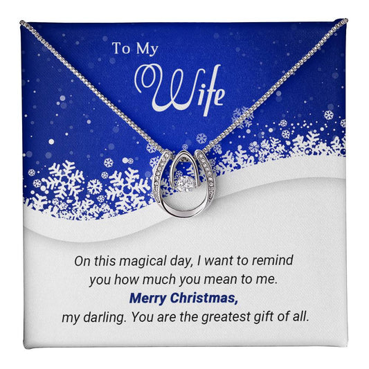 Wife - Christmas gift - Lucky In Love Necklace