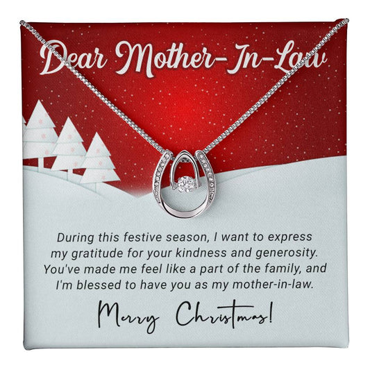 Mother In Law  - Christmas Gift - Lucky In Love Necklace