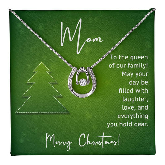 Mom  - Christmas Gift - Lucky In Love Necklace