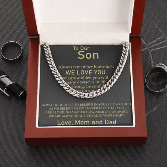 To Our Son - Cuban Link Chain