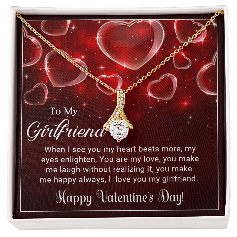 To My Girlfriend - Valentines gift - Alluring Beauty Necklace