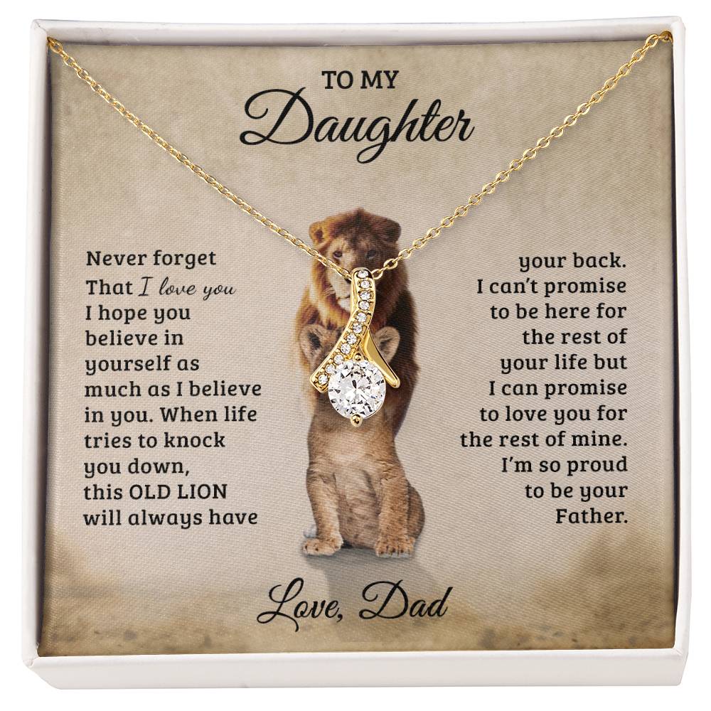 To My Daughter - Gift for Daughter - Alluring Beauty Necklace