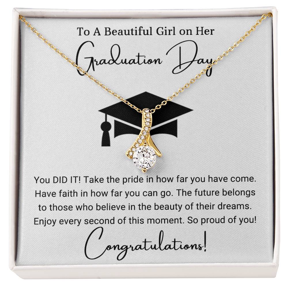 Perfect Graduation Gift - Congratulations - Alluring Beauty Necklace