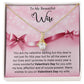 To My Wife - Valentines gift - Alluring Beauty Necklace