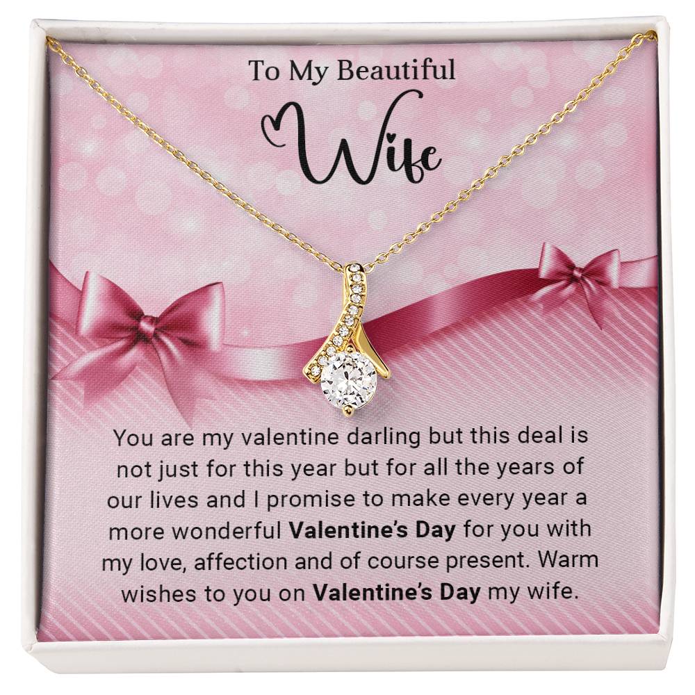 To My Wife - Valentines gift - Alluring Beauty Necklace