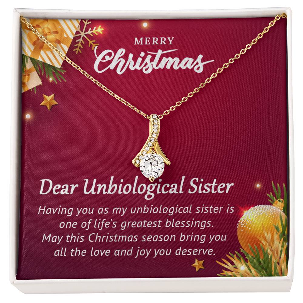 To My Unbiological Sister - Christmas gift - Alluring Beauty Necklace