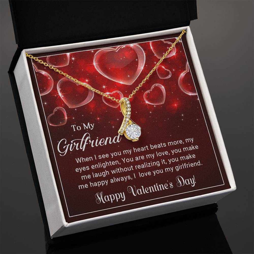 To My Girlfriend - Valentines gift - Alluring Beauty Necklace