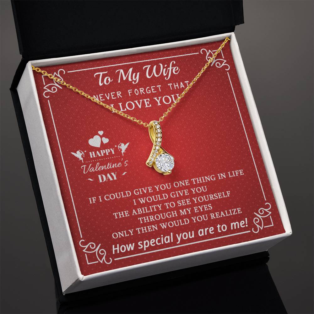 To My Wife - Best Gift For Valentine's Day - Alluring Beauty Necklace