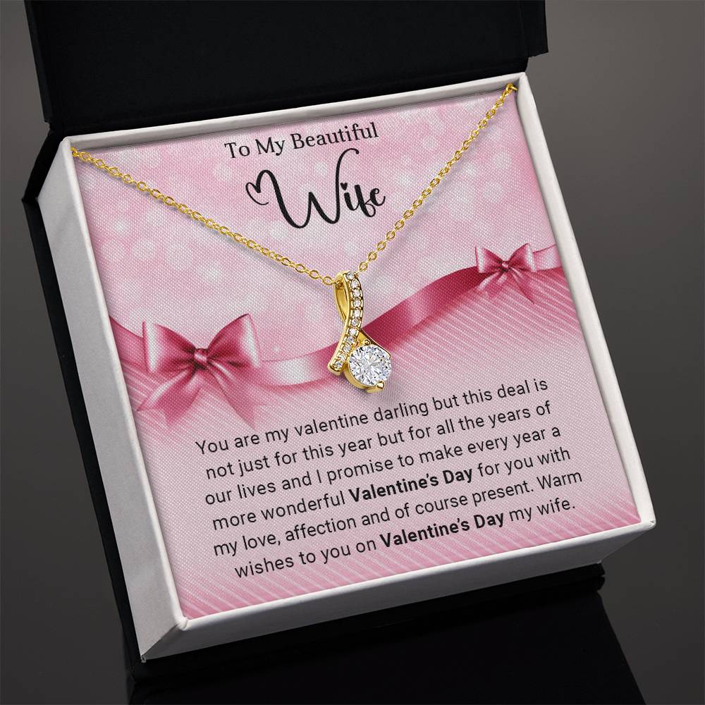 To My Wife - Valentines gift - Alluring Beauty Necklace