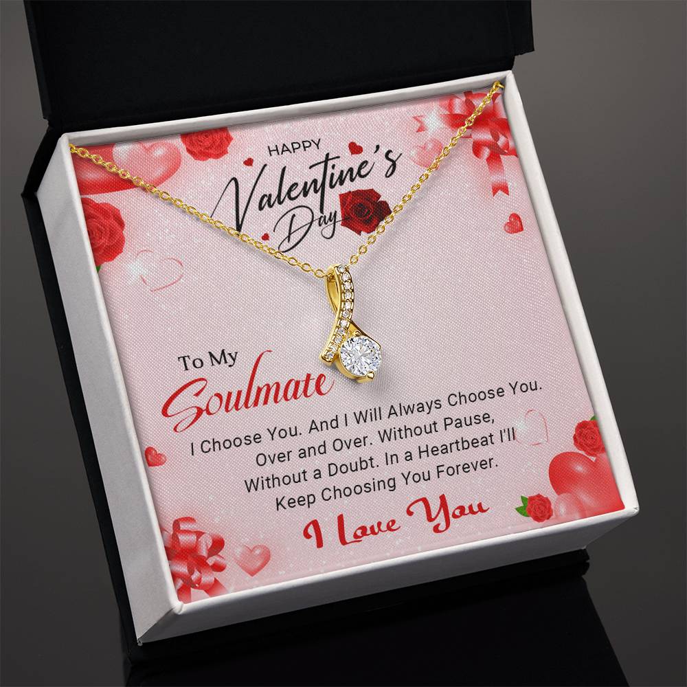 To My Soulmate - Best Gift For Valentine's Day - Alluring Beauty Necklace