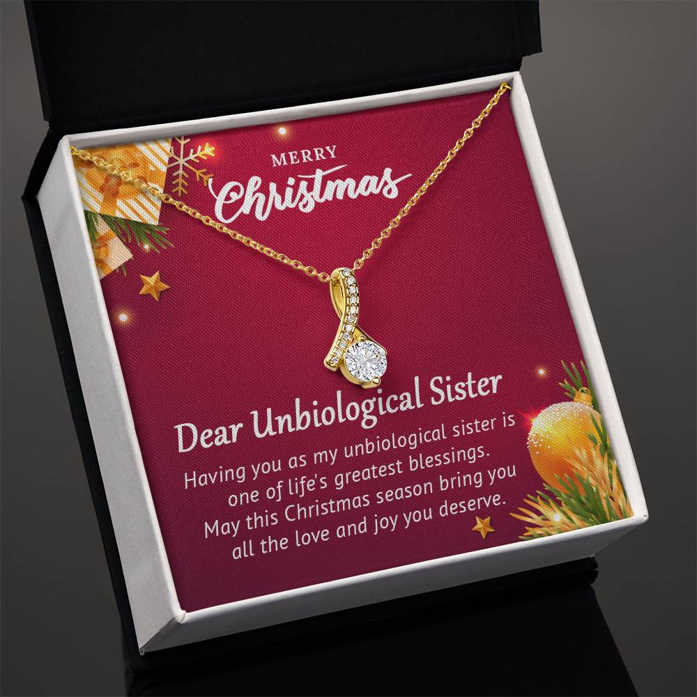 To My Unbiological Sister - Christmas gift - Alluring Beauty Necklace