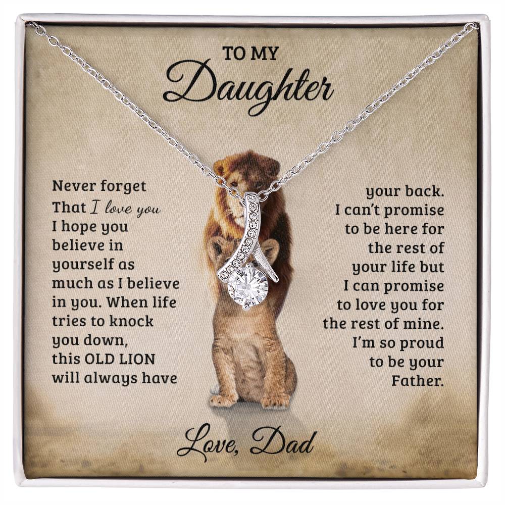 To My Daughter - Gift for Daughter - Alluring Beauty Necklace