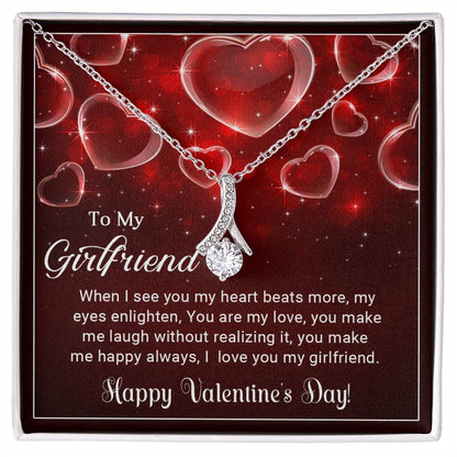 To My Girlfriend - Valentines gift - Alluring Beauty Necklace