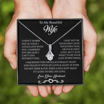 To My Beautiful Wife - Alluring Beauty Necklace