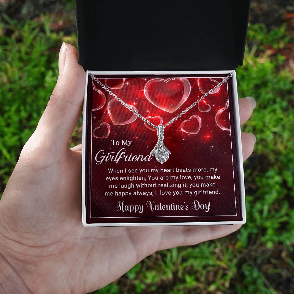 To My Girlfriend - Valentines gift - Alluring Beauty Necklace