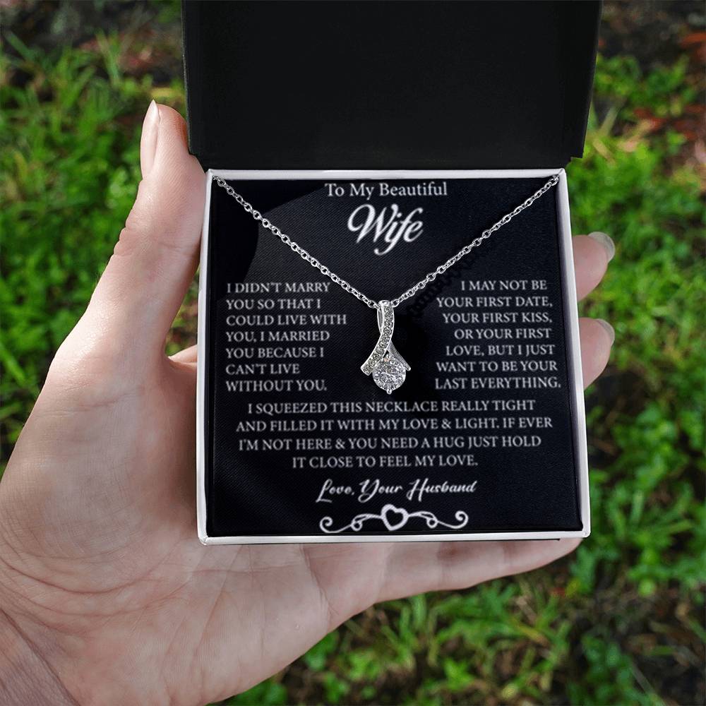 To My Beautiful Wife - Alluring Beauty Necklace