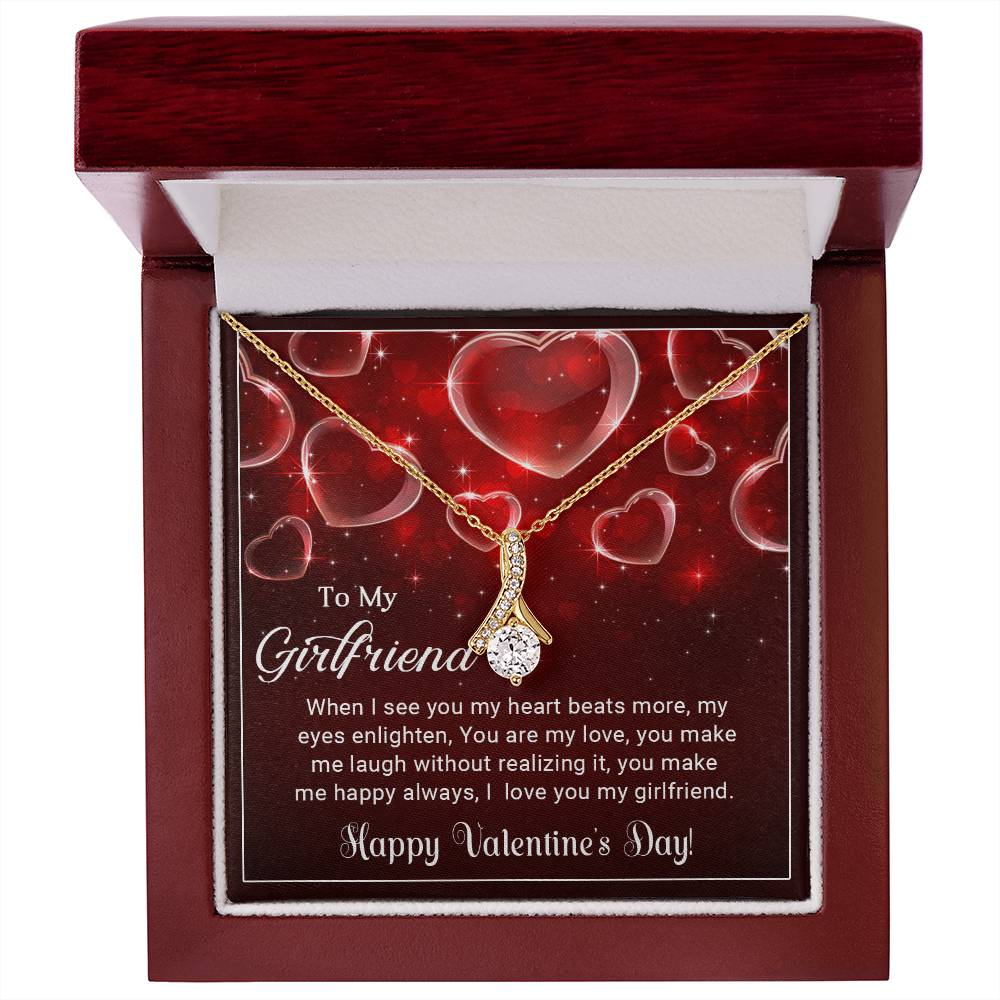 To My Girlfriend - Valentines gift - Alluring Beauty Necklace