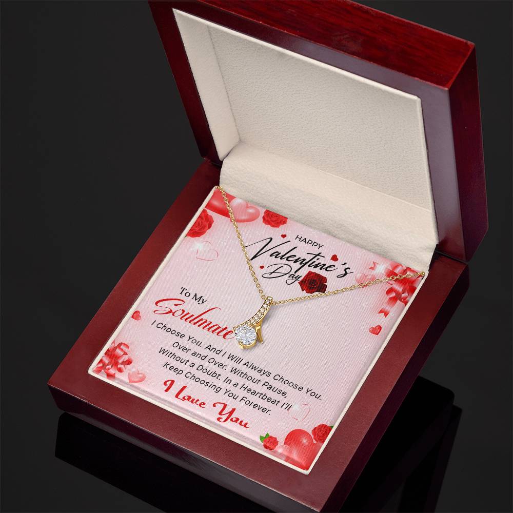 To My Soulmate - Best Gift For Valentine's Day - Alluring Beauty Necklace