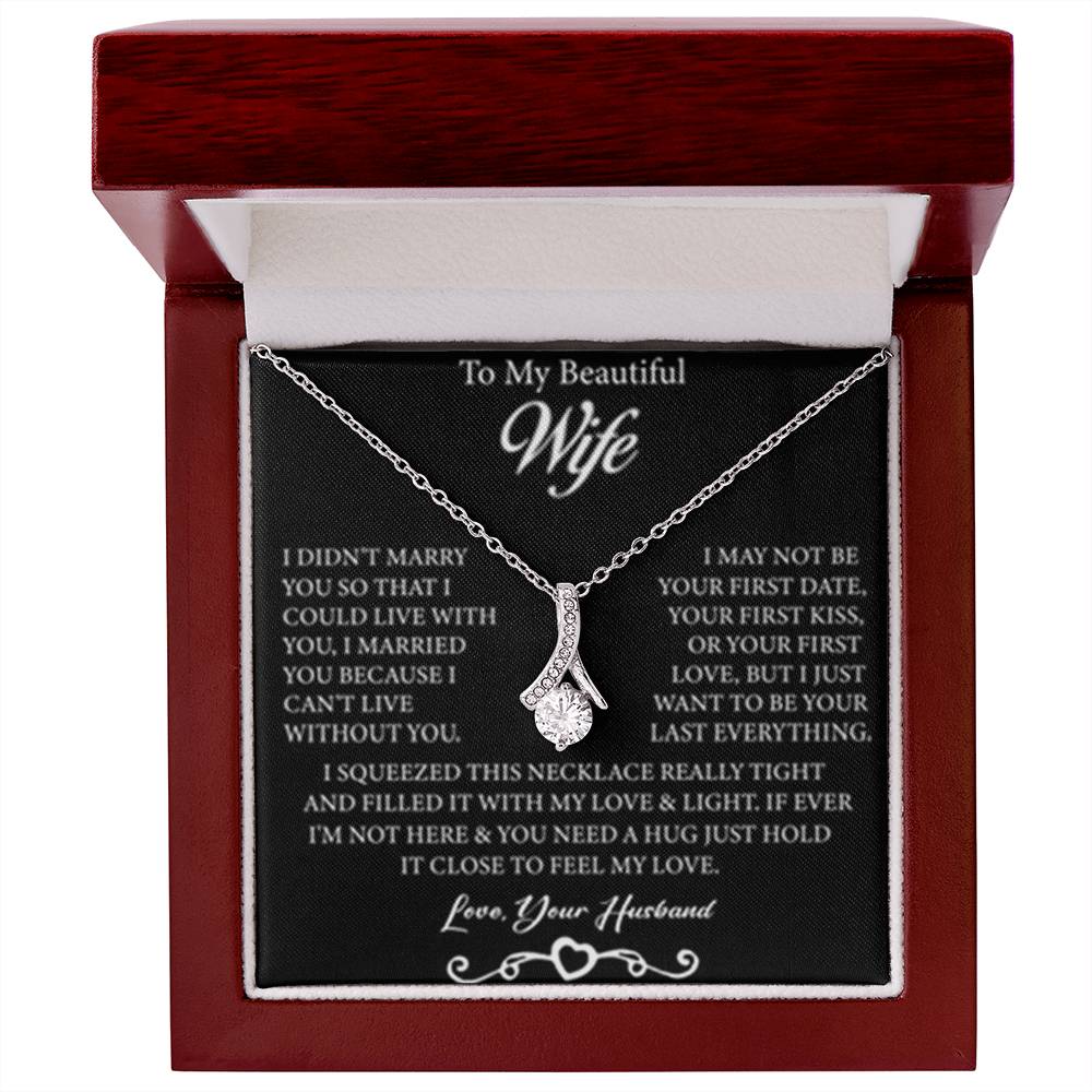 To My Beautiful Wife - Alluring Beauty Necklace