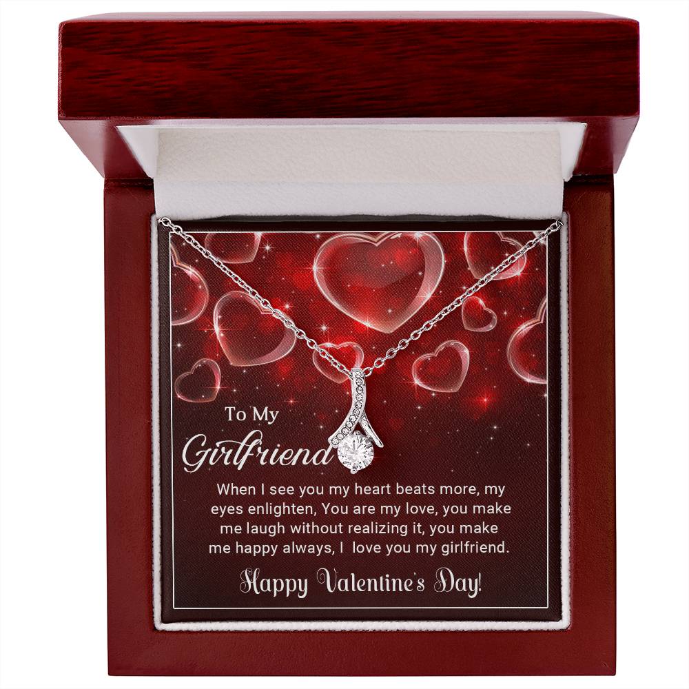 To My Girlfriend - Valentines gift - Alluring Beauty Necklace