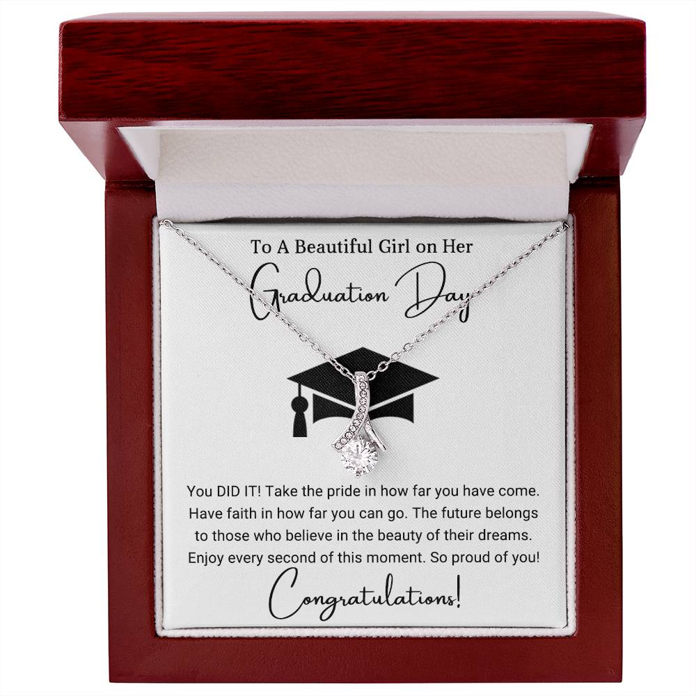 Perfect Graduation Gift - Congratulations - Alluring Beauty Necklace