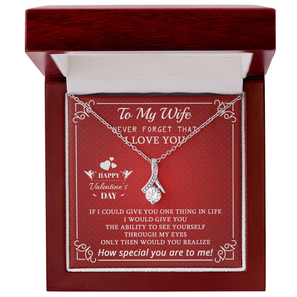 To My Wife - Best Gift For Valentine's Day - Alluring Beauty Necklace