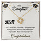 Perfect Graduation Gift - Congratulations - Love Knot Necklace