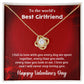 To My Girlfriend - Valentines gift - Love Knot Necklace