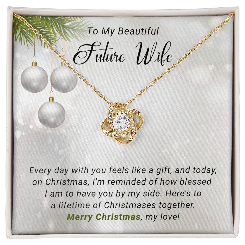 Future Wife - Life Time - Christmas gift - Love Knot Necklace