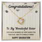 Perfect Graduation Gift - Congratulations - Love Knot Necklace