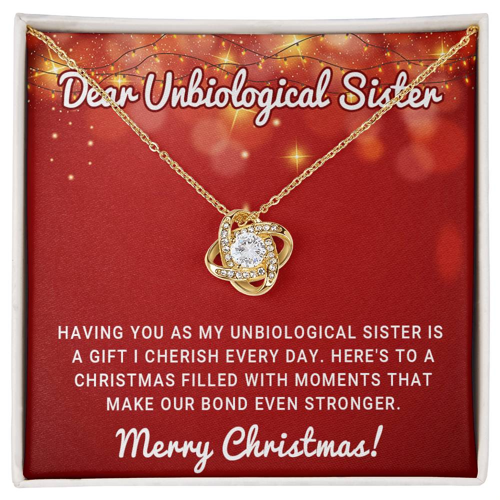 Dear Unbiological Sister - Love Knot Necklace