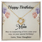 To My Mom - Best Birthday Gift For Mom - Love Knot Necklace