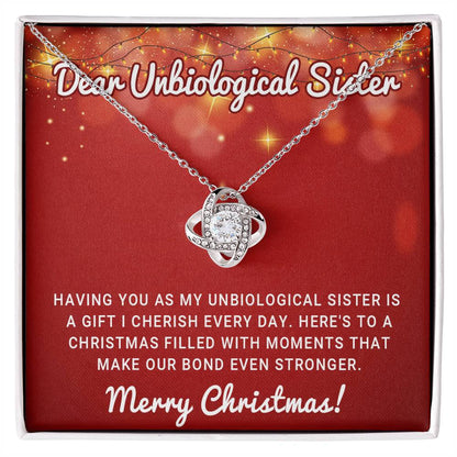 Dear Unbiological Sister - Love Knot Necklace